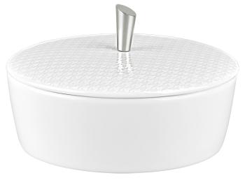 Covered sugar bowl with metal knob - Raynaud